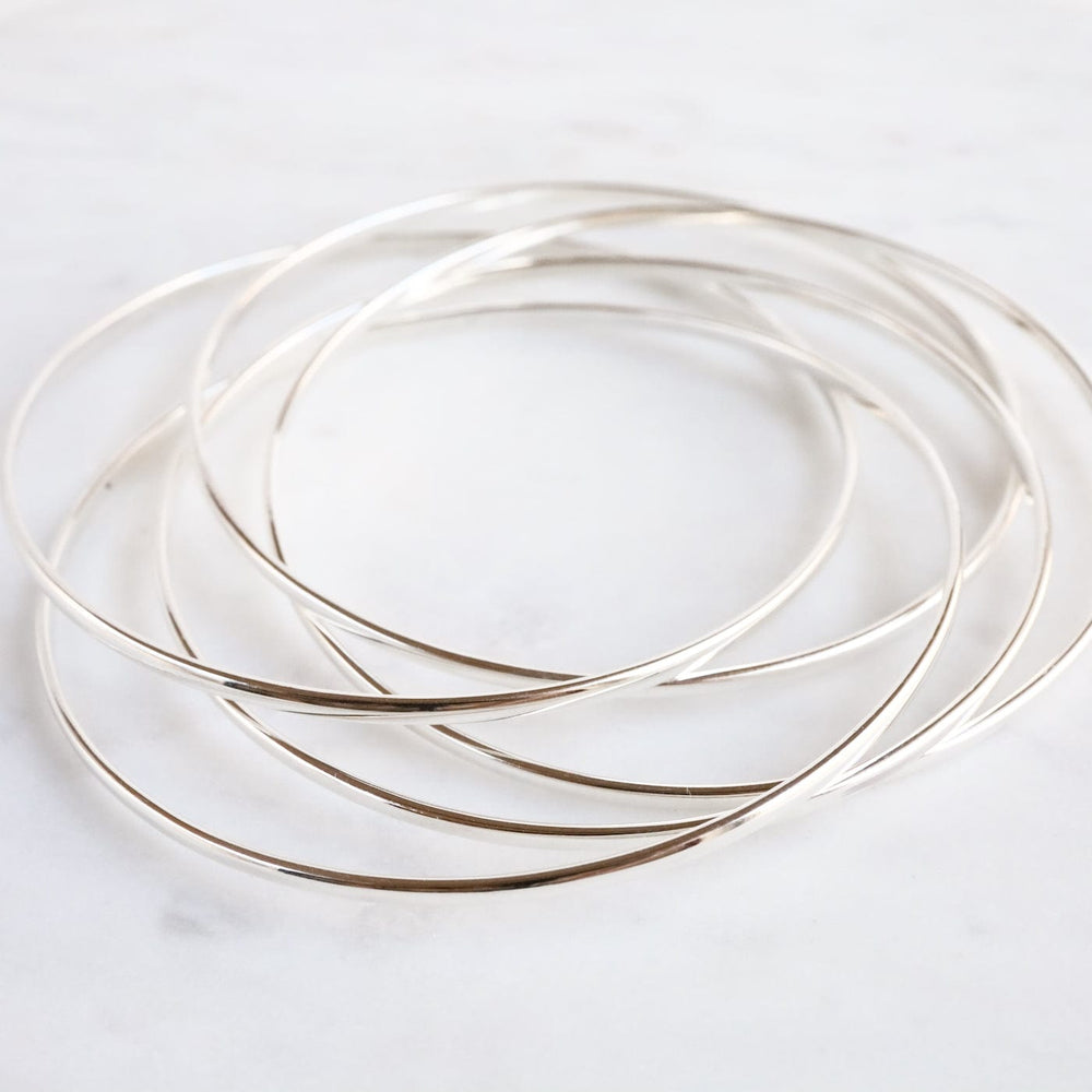 
                  
                    BRC Sterling Silver 5 Wire Bangle Bracelet
                  
                