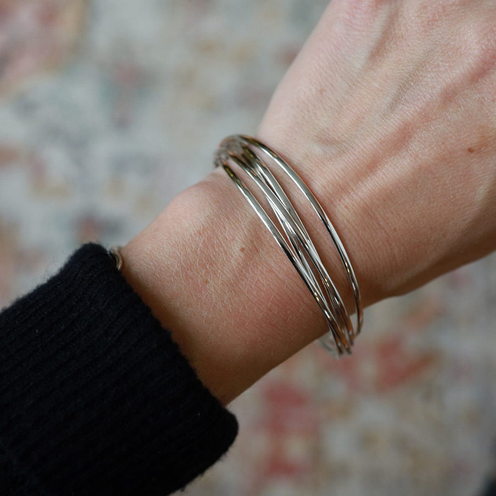 
                  
                    BRC Sterling Silver 5 Wire Bangle Bracelet
                  
                