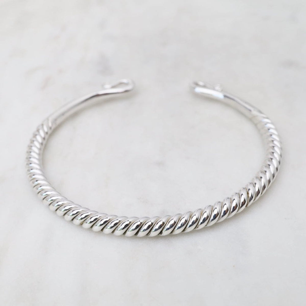 
                  
                    BRC Sterling Silver 5mm Heavy Twisted Cuff with Curle
                  
                