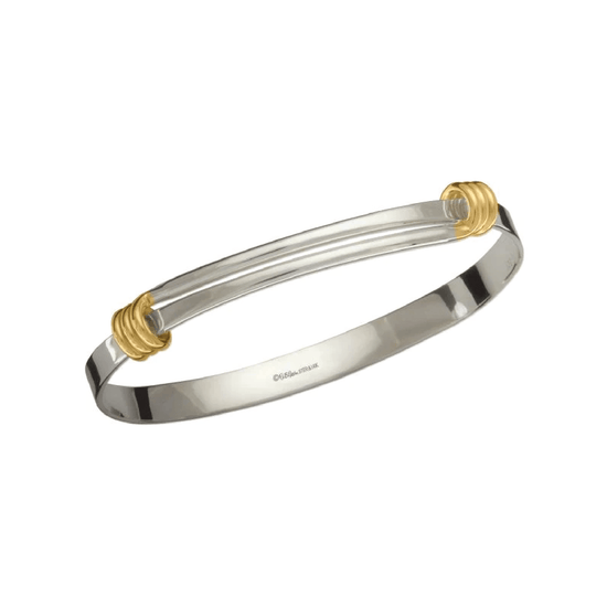 BRC Sterling Silver and 14K Yellow Gold Signature Bracelet
