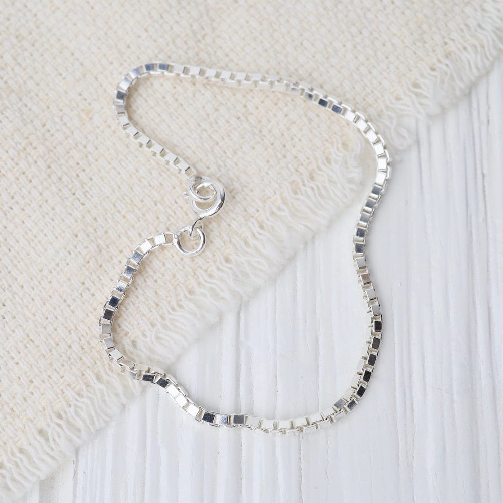 
                      
                        BRC Sterling Silver Box Chain Bracelet
                      
                    