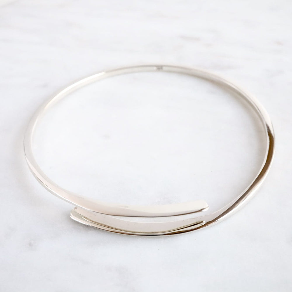 BRC Sterling Silver Coil Bangle Bracelet