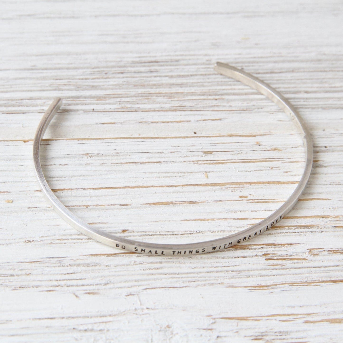 BRC Sterling Silver Cuff - "Do Small Things with Great Love"