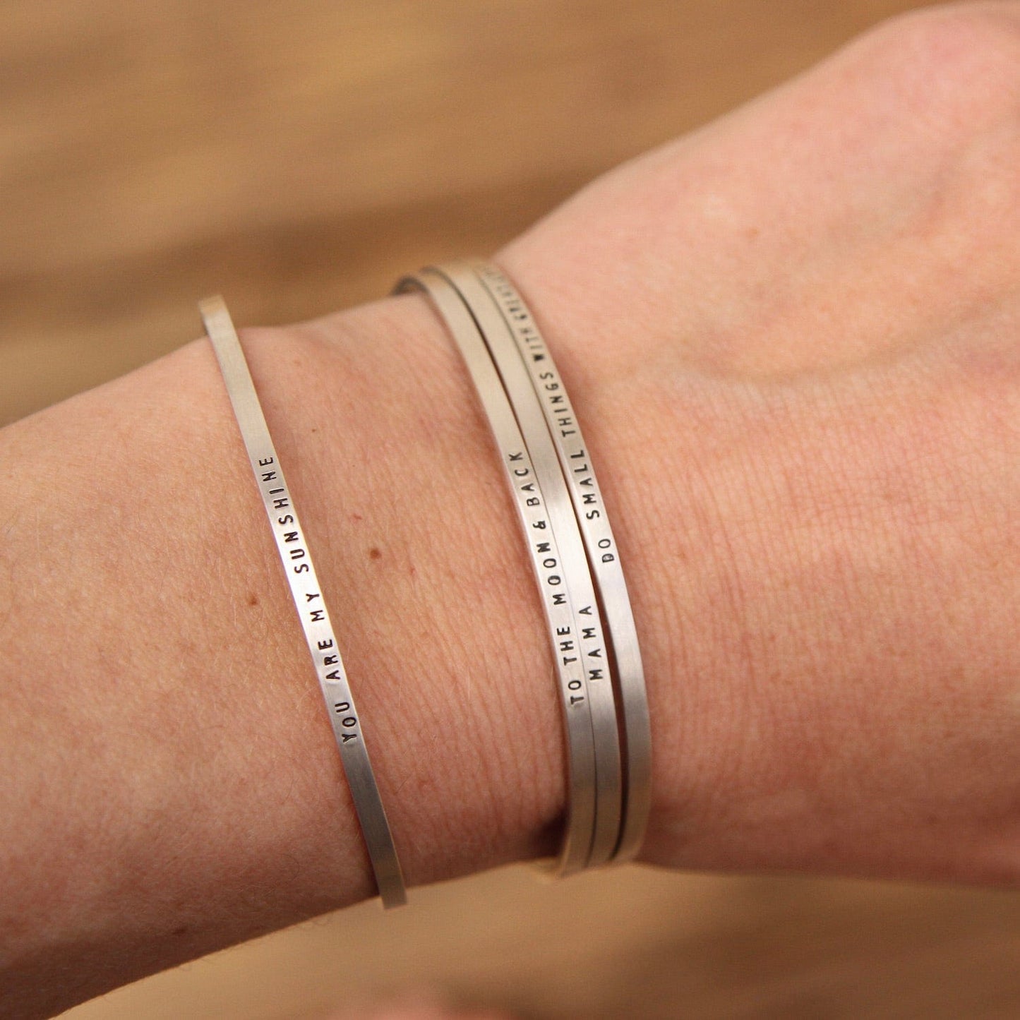 BRC Sterling Silver Cuff - "Do Small Things with Great Love"