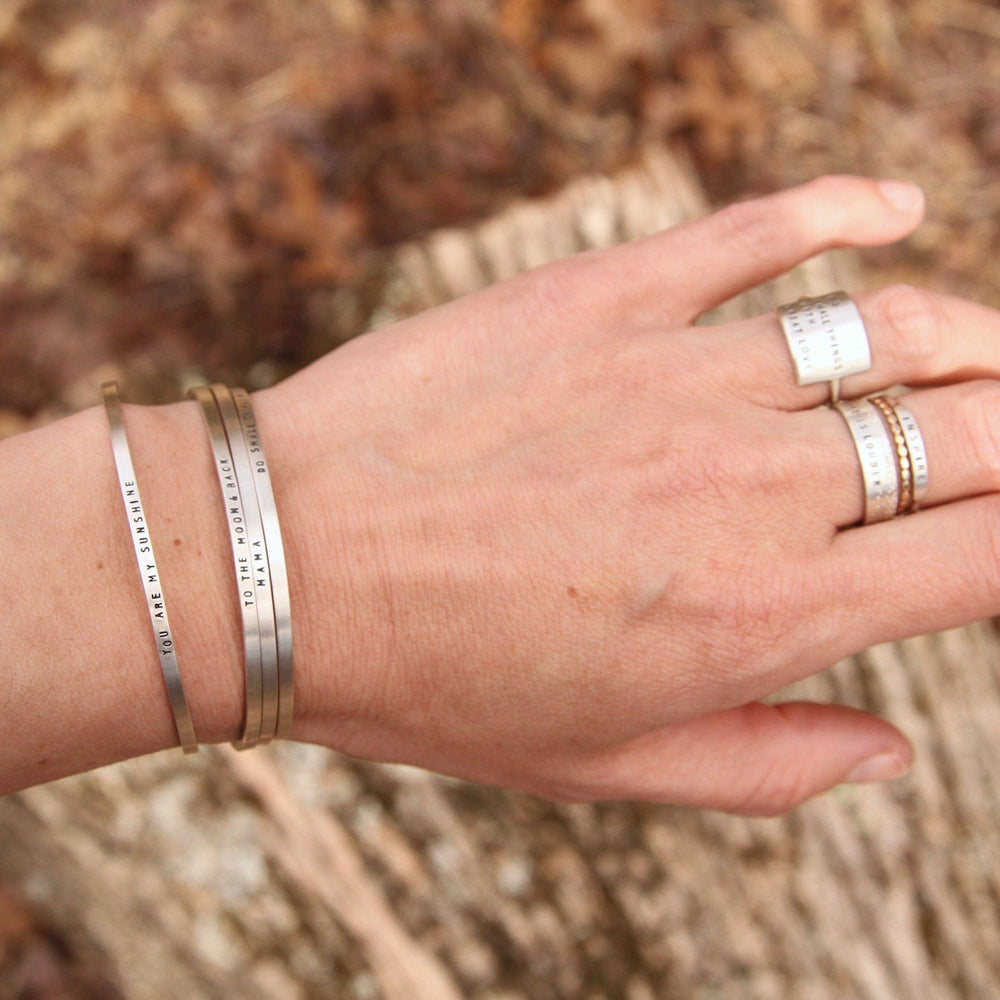 
                  
                    BRC Sterling Silver Cuff - "Do Small Things with Great Love"
                  
                