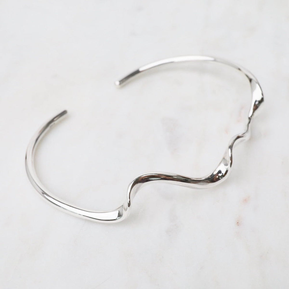 
                  
                    BRC Sterling Silver Cuff with 3 Small Waves
                  
                