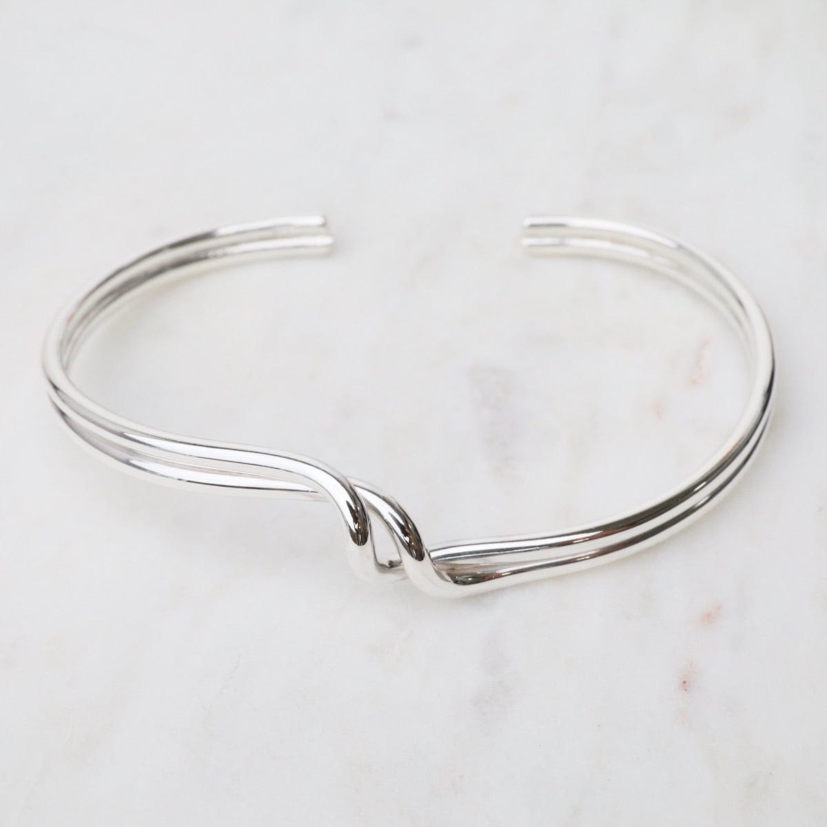 BRC Sterling Silver Cuff with Double Wave