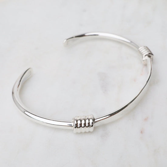 BRC Sterling Silver Cuff with Double Wrapped Details