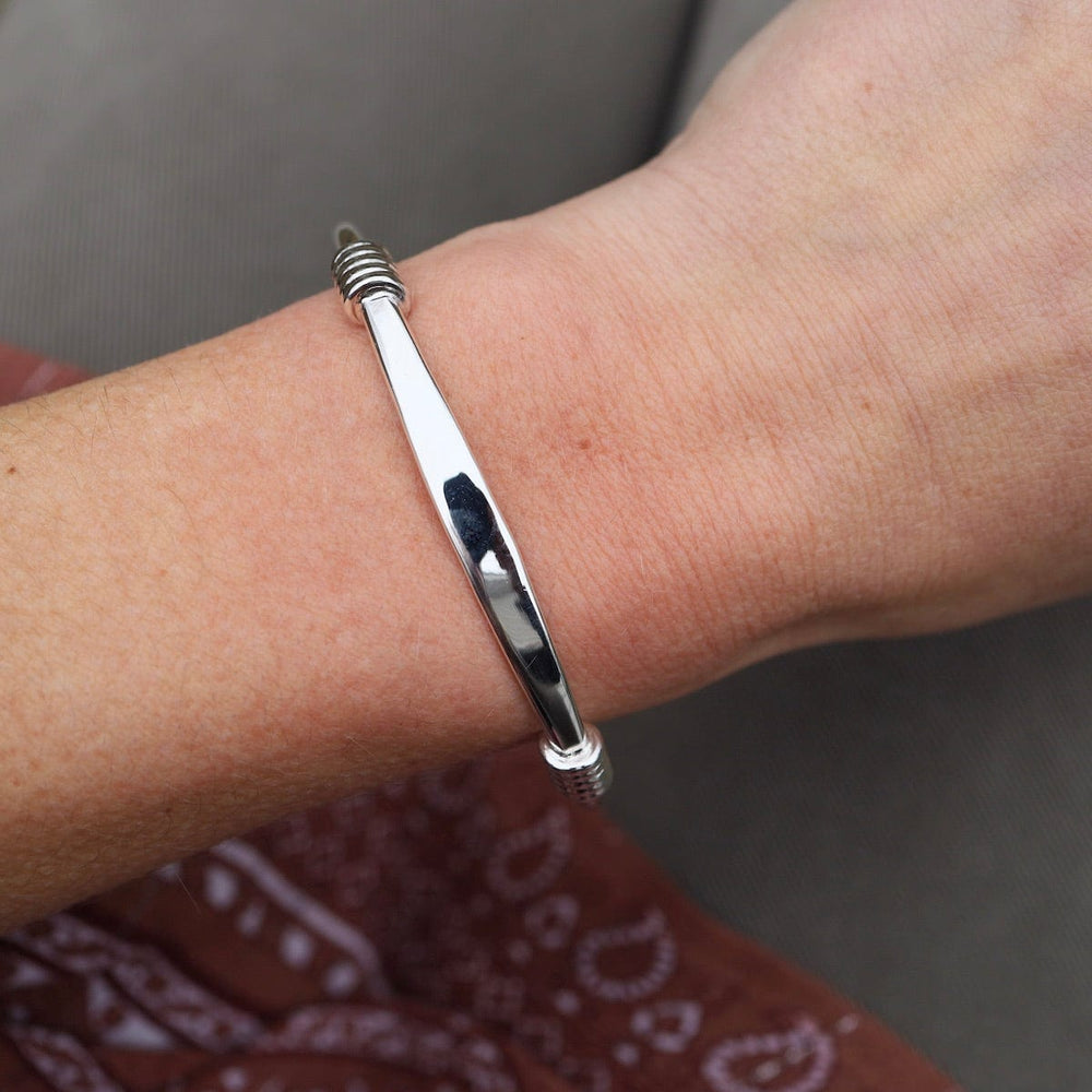 BRC Sterling Silver Cuff with Double Wrapped Details