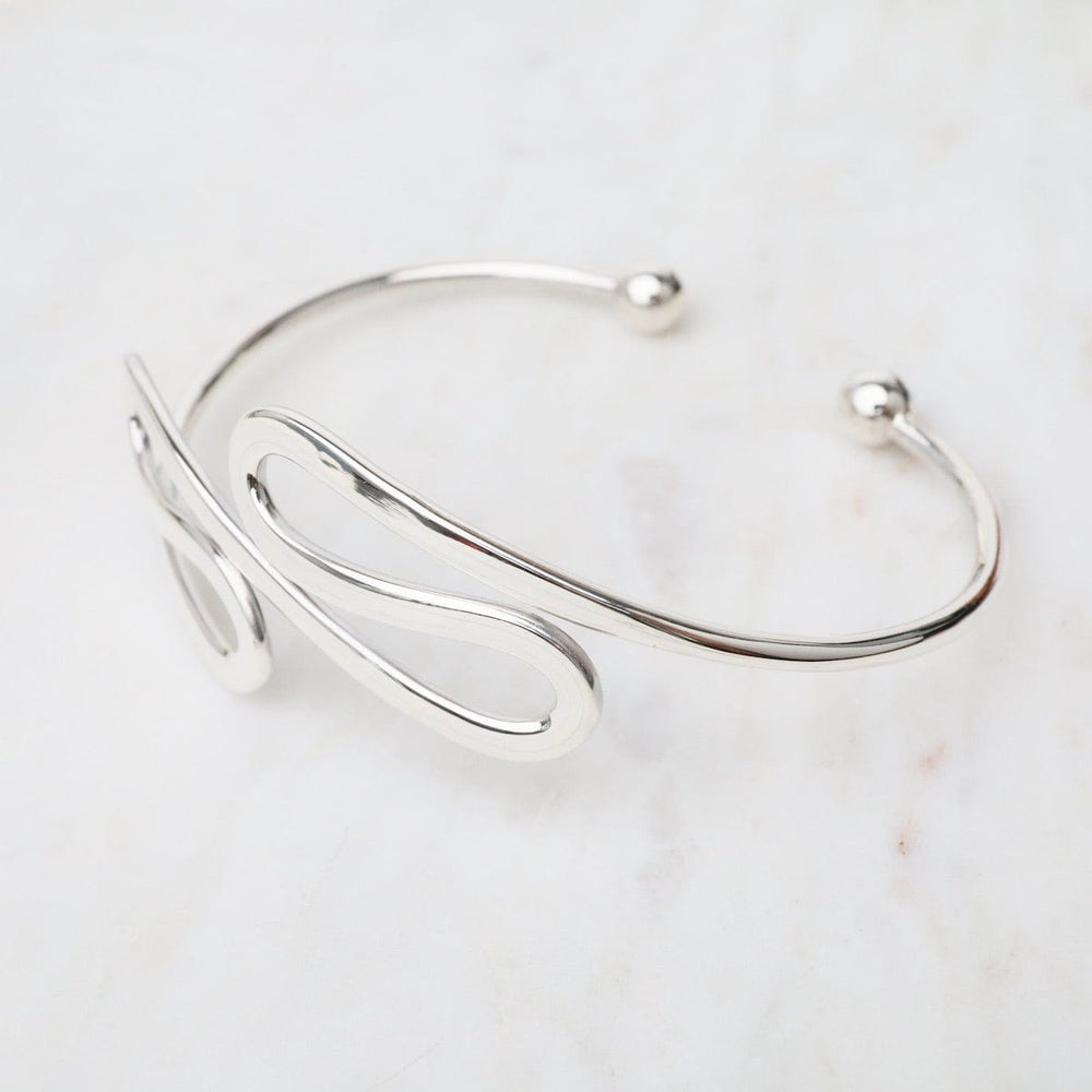 
                  
                    BRC Sterling Silver Cuff with Flow Waves
                  
                