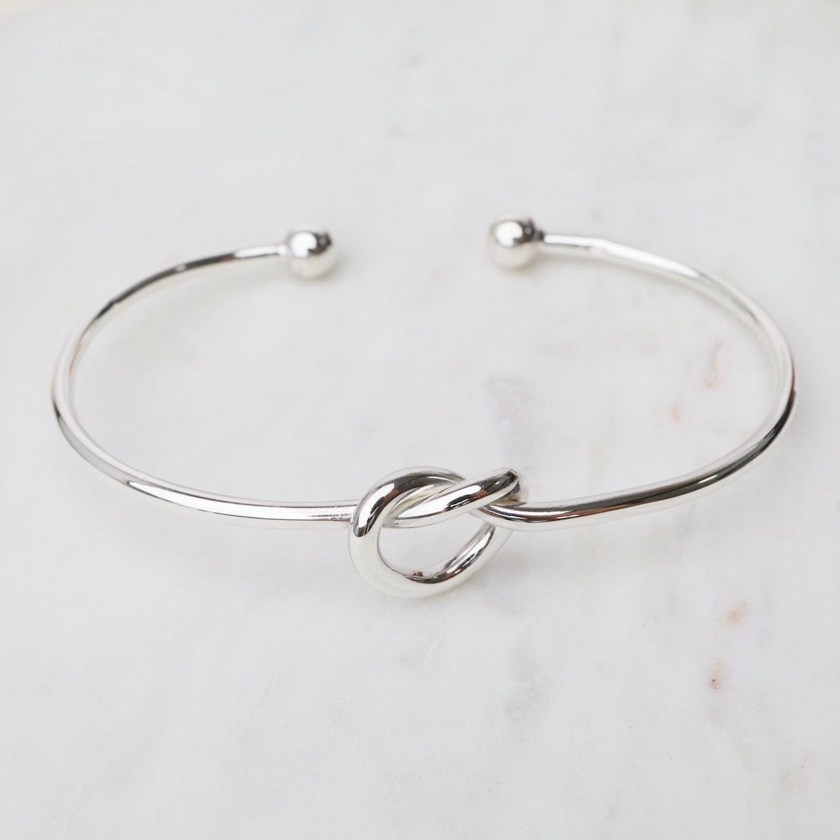 BRC Sterling Silver Cuff with Knot in Front