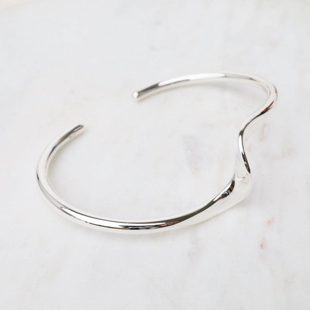 
                  
                    BRC Sterling Silver Cuff with Single Wave
                  
                