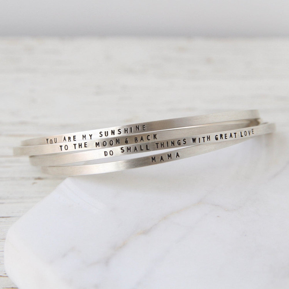 
                  
                    BRC Sterling Silver Cuff - "You Are My Sunshine"
                  
                