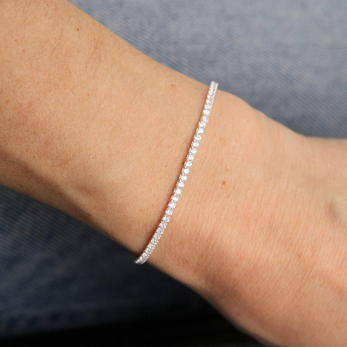 Sterling silver CZ bracelet Sterling silver CZ bracelet
