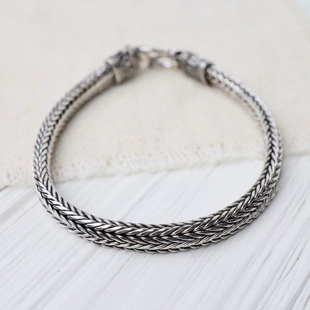 
                      
                        BRC Sterling Silver Flat Woven Bali Chain Bracelet
                      
                    