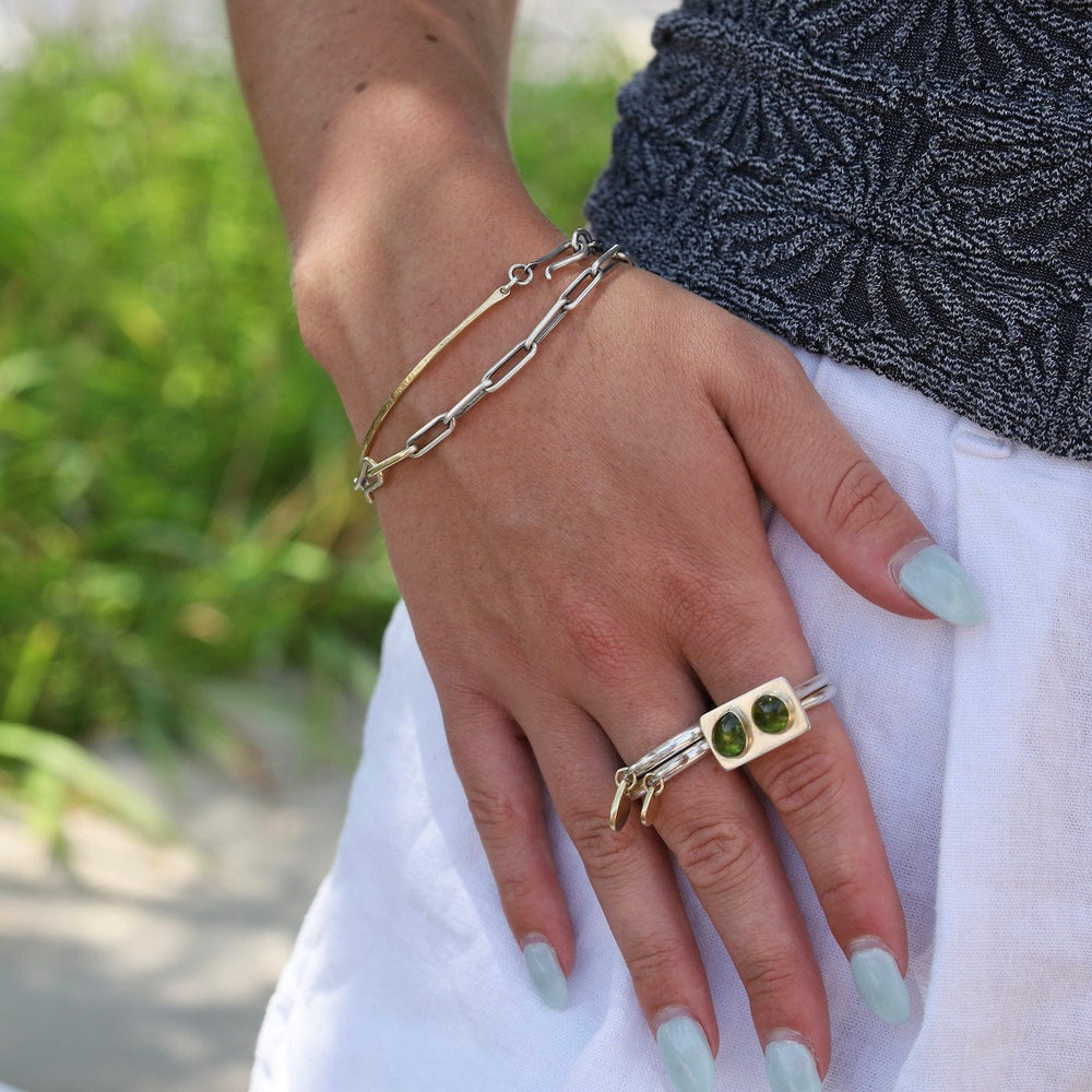 
                      
                        BRC Sterling Silver Handmade Chain Bracelet + 18k Clasp
                      
                    