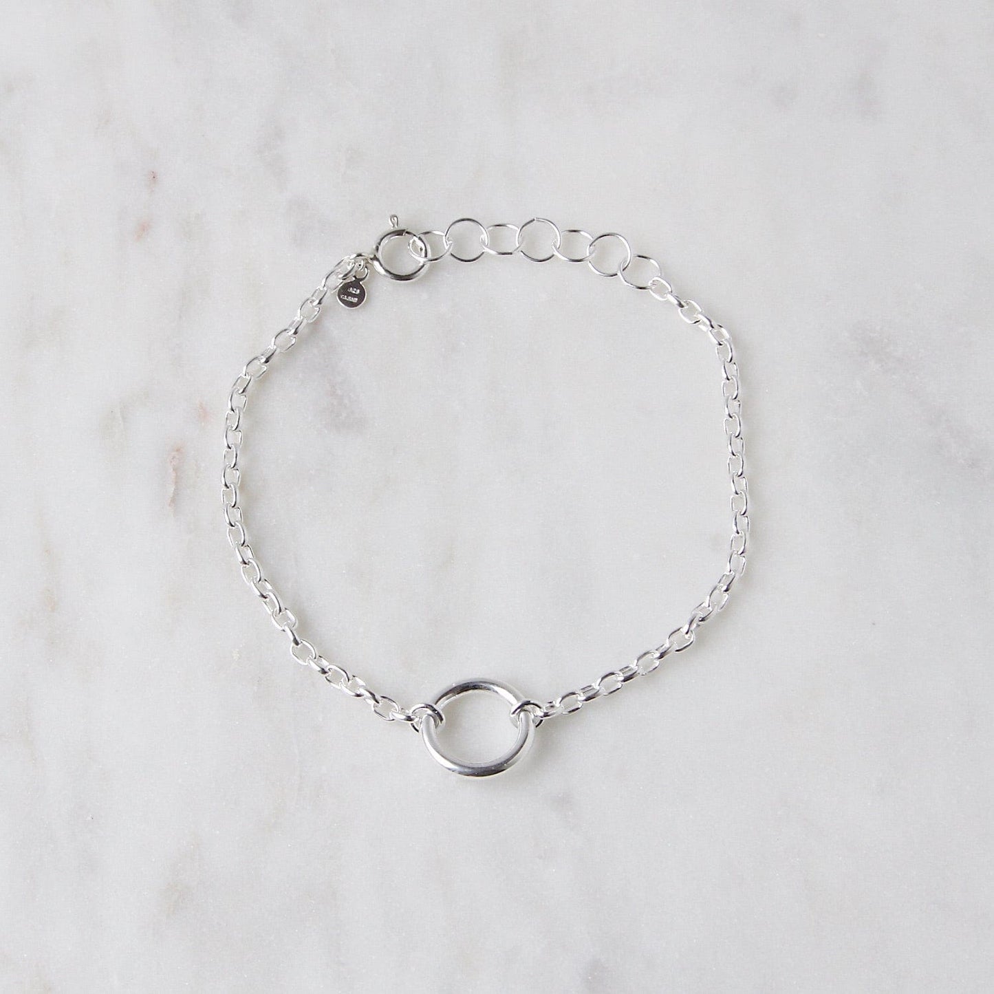 BRC Sterling Silver Heavy Circle Bracelet