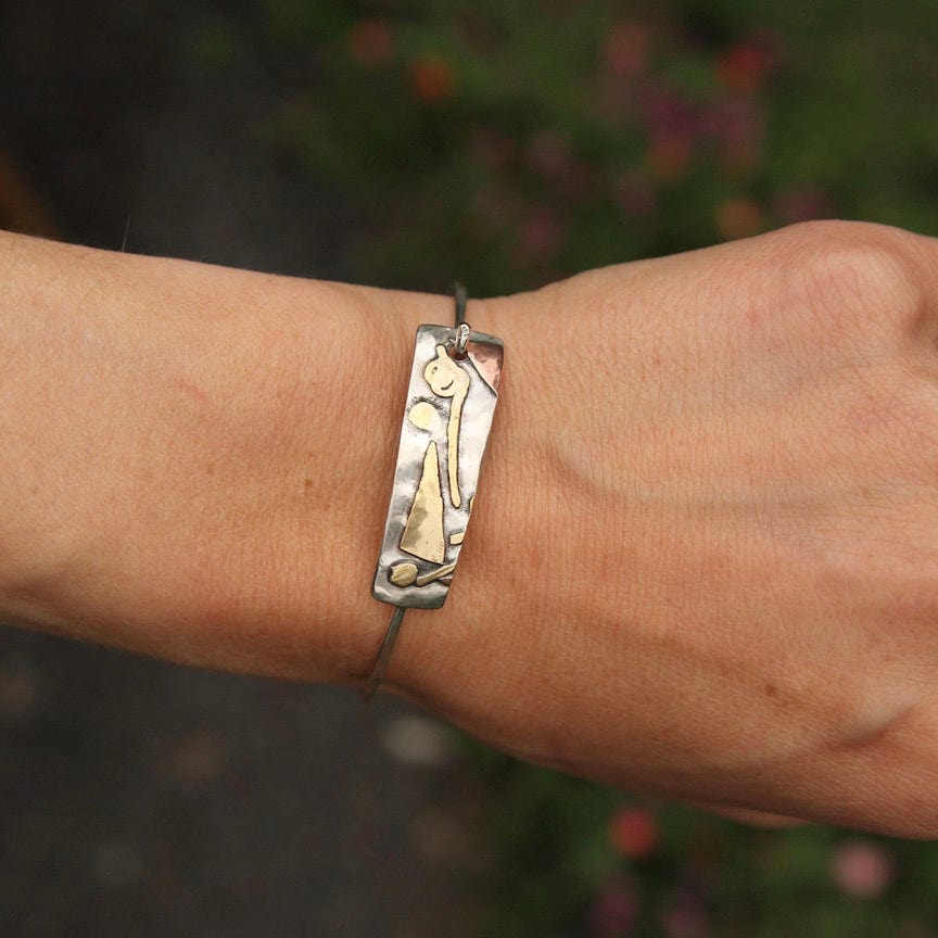 
                  
                    BRC Sterling Silver Hook Bangle with Brass and Copper
                  
                