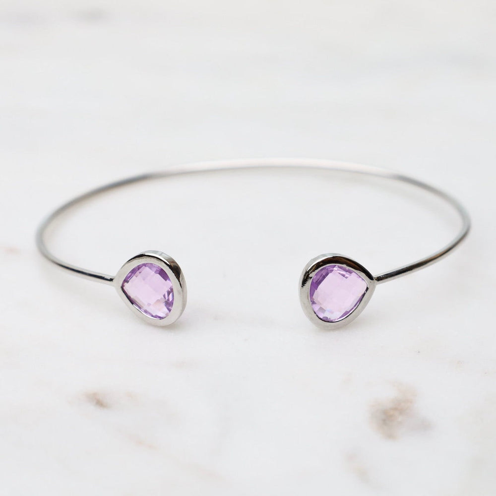 
                      
                        BRC Sterling Silver Lavender Double Crystal Bracelet
                      
                    