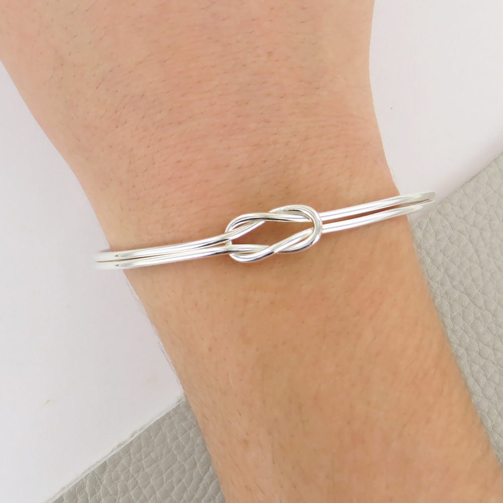 Load image into Gallery viewer, BRC Sterling Silver Love Knot Bracelet
