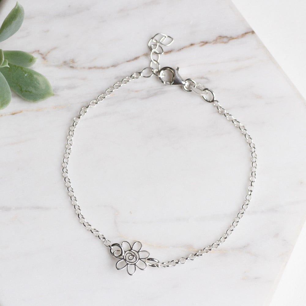 
                  
                    BRC Sterling Silver Open Flower Bracelet
                  
                