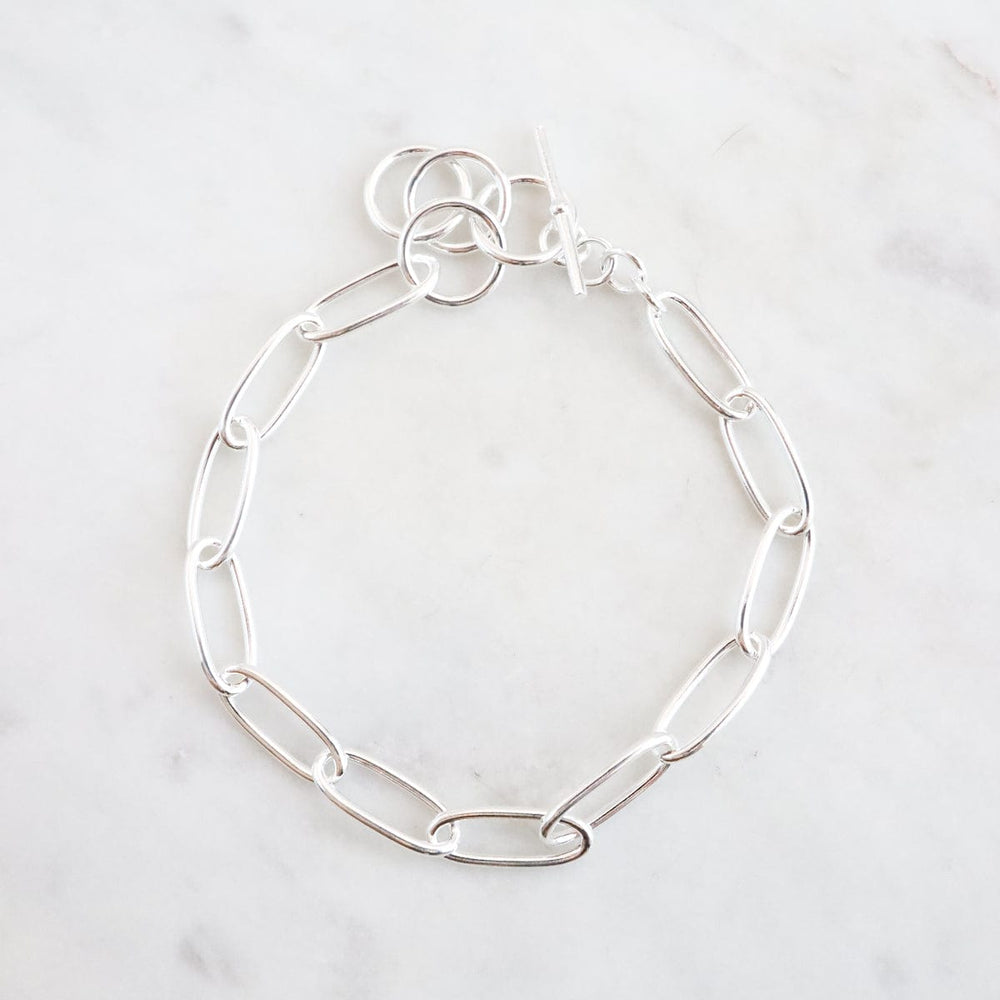 
                      
                        BRC Sterling Silver Oval Link Chain Bracelet
                      
                    