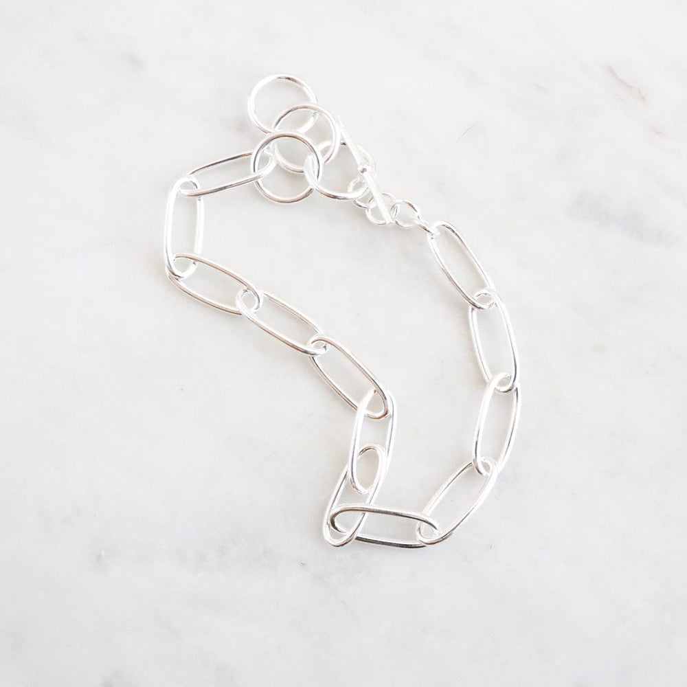 
                      
                        BRC Sterling Silver Oval Link Chain Bracelet
                      
                    