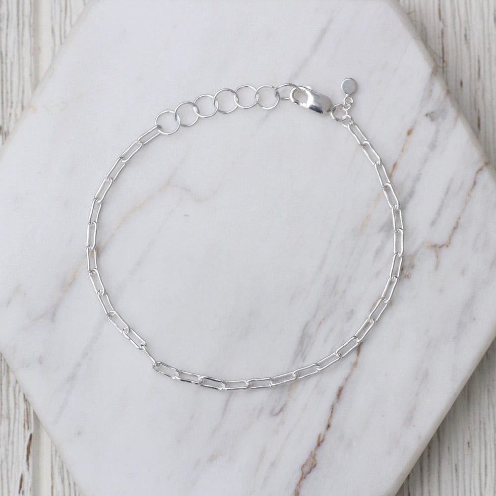 BRC Sterling Silver Parallel Chain Bracelet