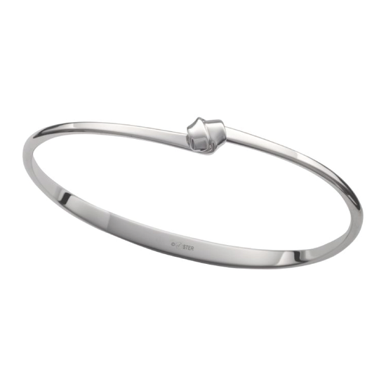 BRC Sterling Silver Petite Love Knot Bracelet - Medium