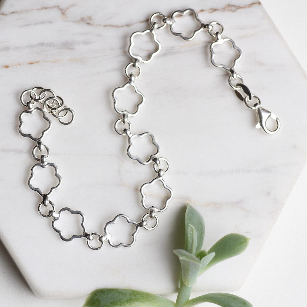 
                  
                    BRC Sterling Silver Posy Link Bracelet
                  
                