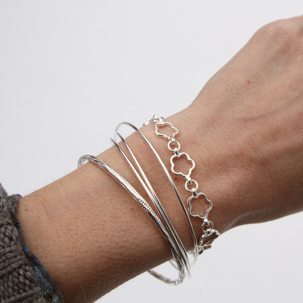 
                  
                    BRC Sterling Silver Posy Link Bracelet
                  
                