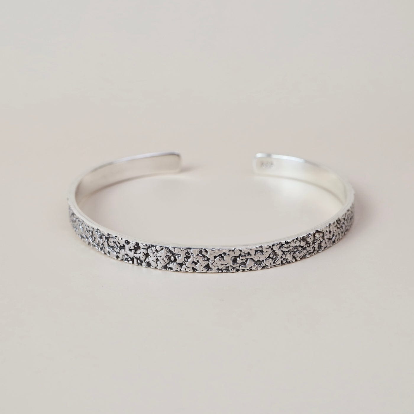 BRC Sterling Silver Rocky Edge Cuff