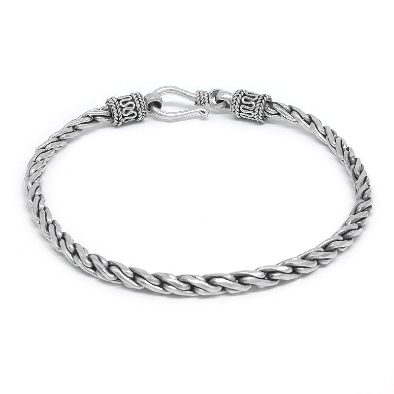 BRC Sterling Silver Rope Link Bracelet