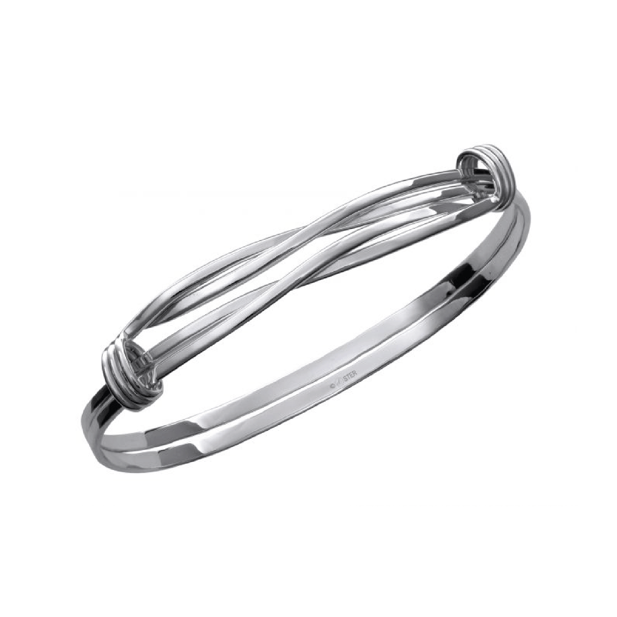 BRC Sterling Silver Signature Twist Bracelet - Medium