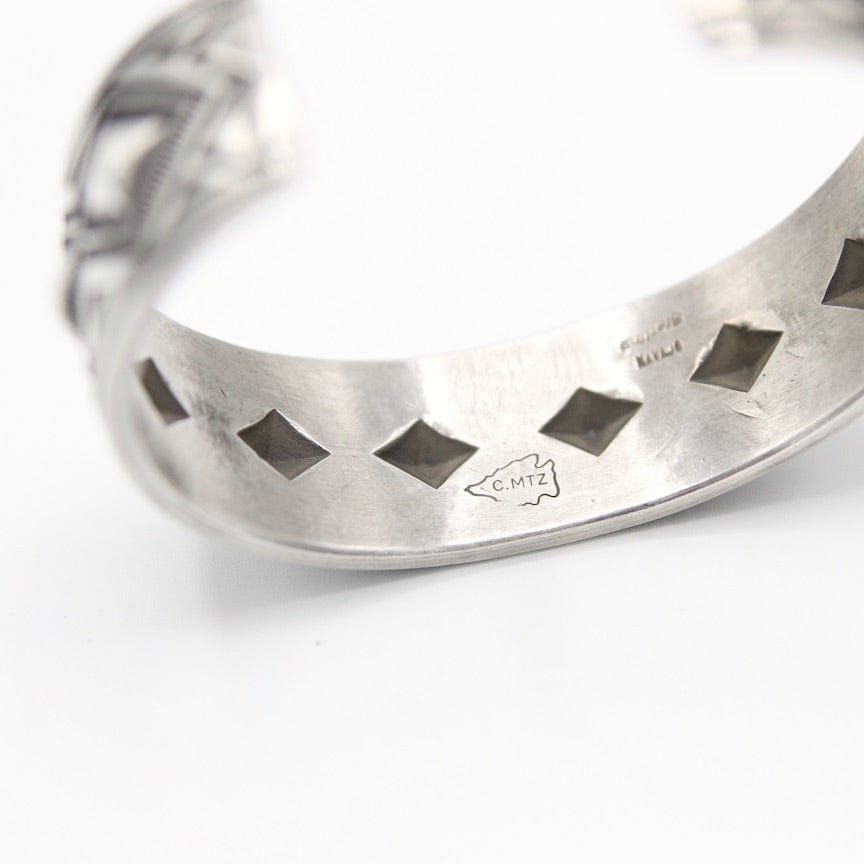 
                      
                        BRC Sterling Silver Stamped Diamond Cuff by Calvin Martinez
                      
                    