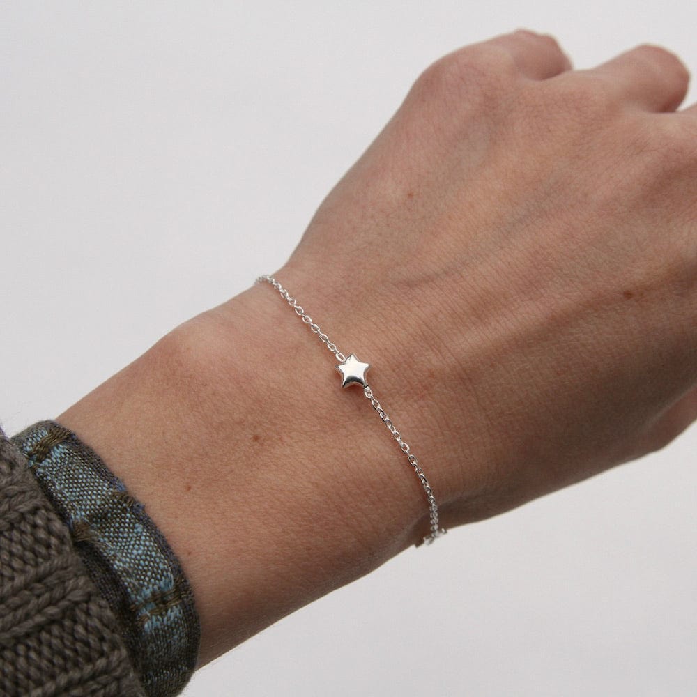 
                  
                    BRC Sterling Silver Star Station Bracelet
                  
                