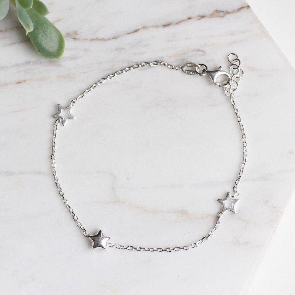 
                  
                    BRC Sterling Silver Star Station Bracelet
                  
                