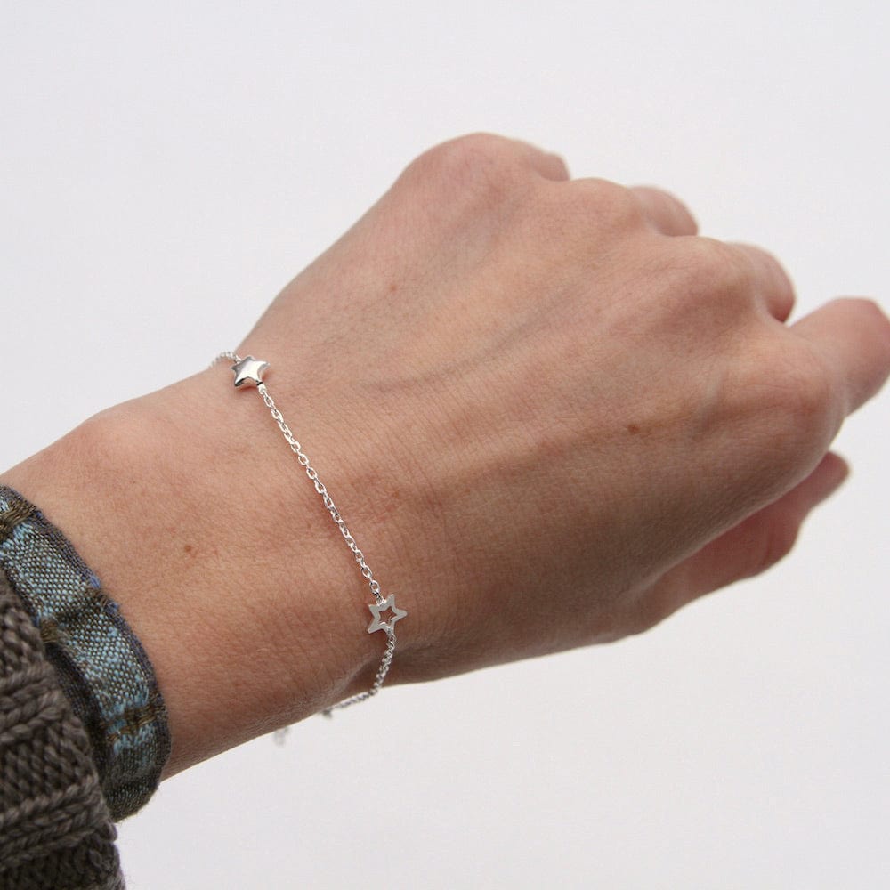 
                  
                    BRC Sterling Silver Star Station Bracelet
                  
                