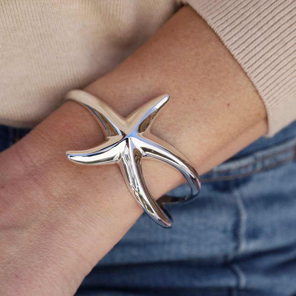 
                  
                    BRC Sterling Silver Starfish Cuff Bracelet
                  
                