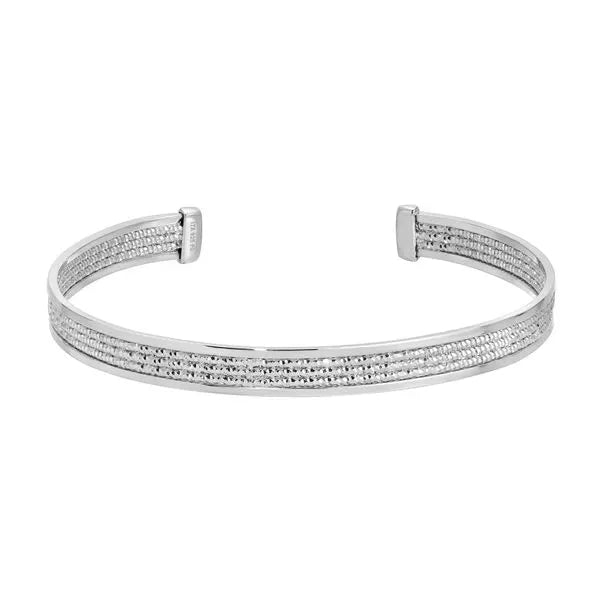 BRC Sterling Silver Thin Decadent Cuff