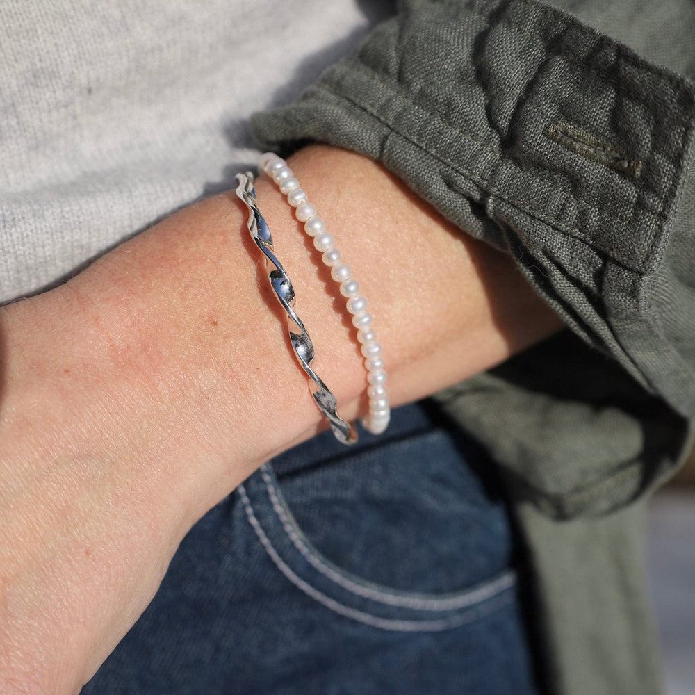 
                  
                    BRC Sterling Silver Twisted Ribbon Cuff
                  
                