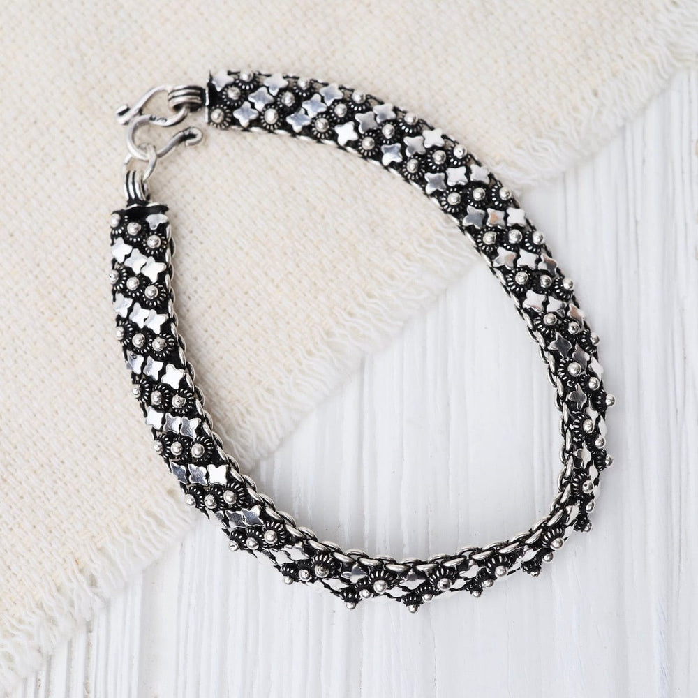 
                      
                        BRC Sterling Silver Wide Flat Bali Chain Bracelet
                      
                    