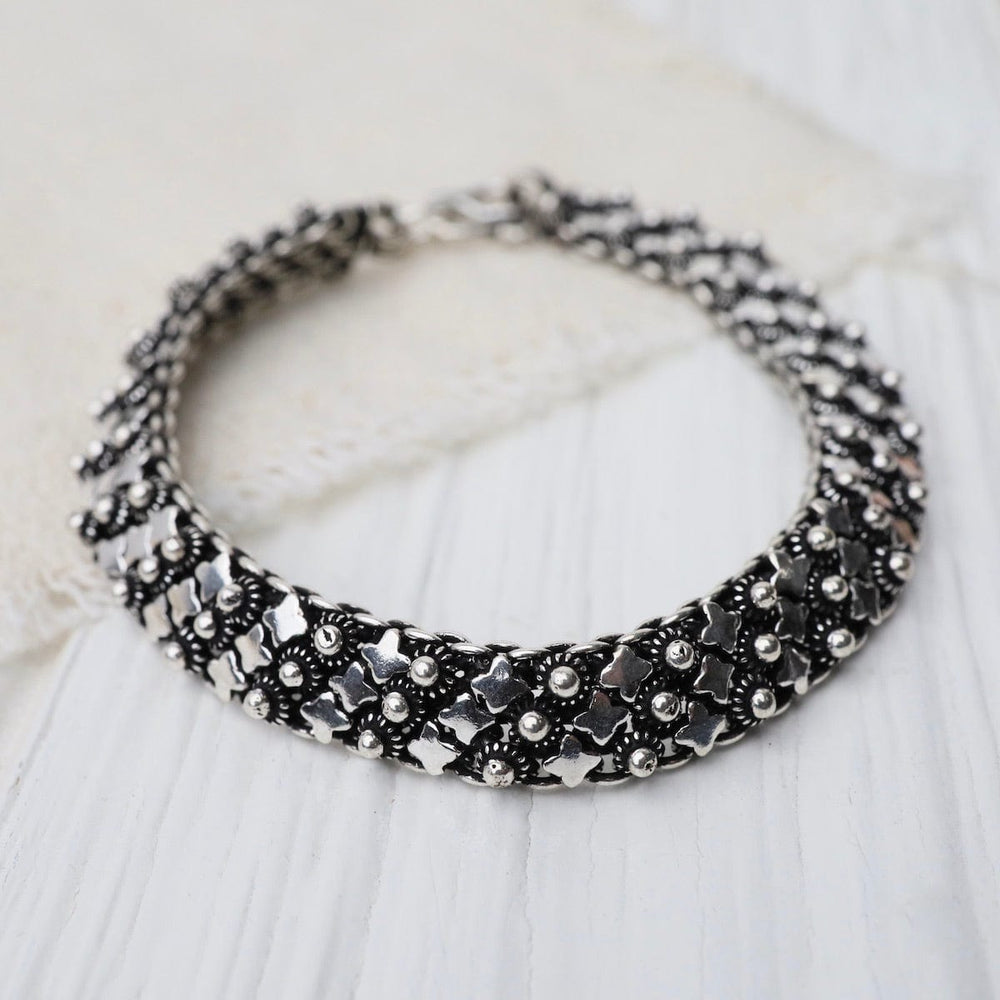 
                      
                        BRC Sterling Silver Wide Flat Bali Chain Bracelet
                      
                    