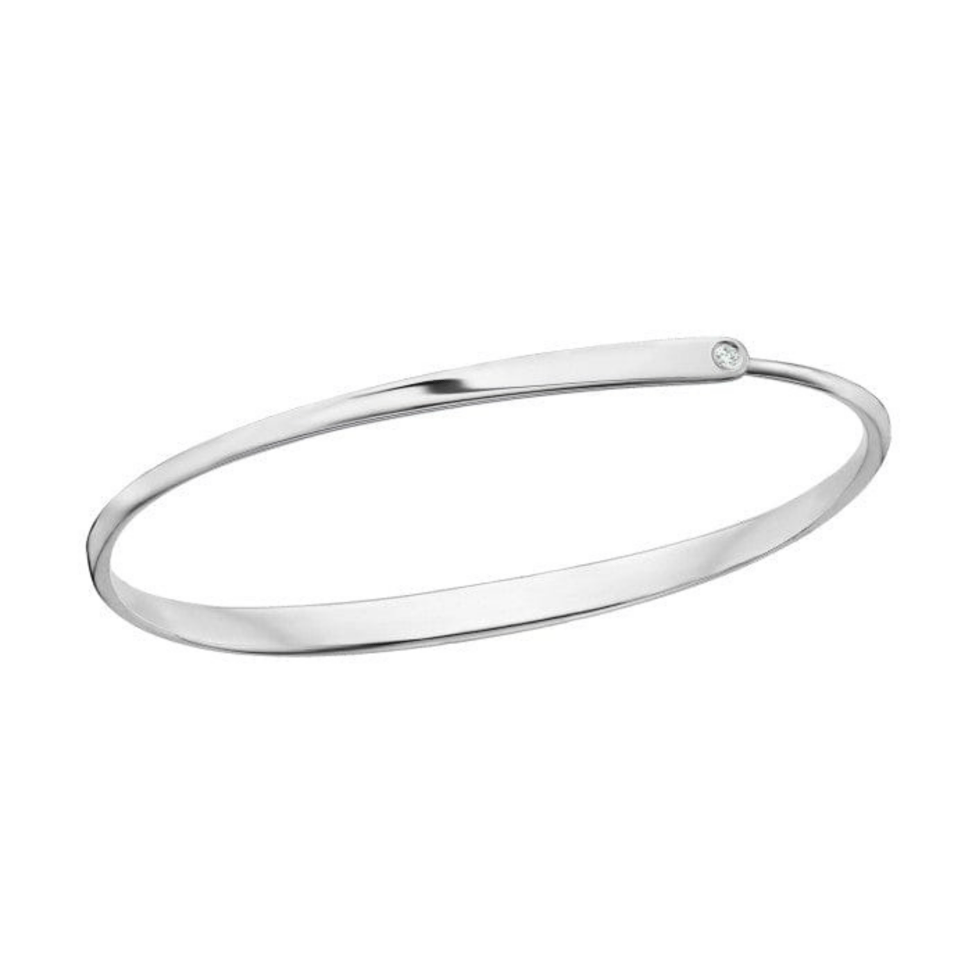 BRC Sterling Silver With Diamond Icicle Bracelet