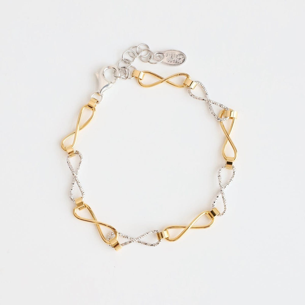 
                  
                    BRC Sterling Silver & Yellow Gold Plated Infinity Brac
                  
                