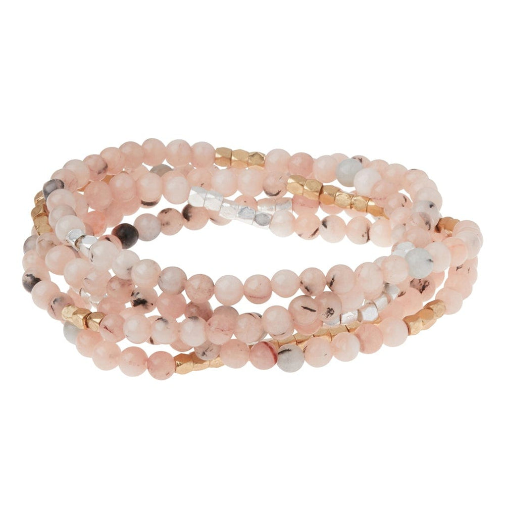 
                  
                    BRC Stone Wrap Bracelet & Necklace - Morganite/Black Tourmaline
                  
                