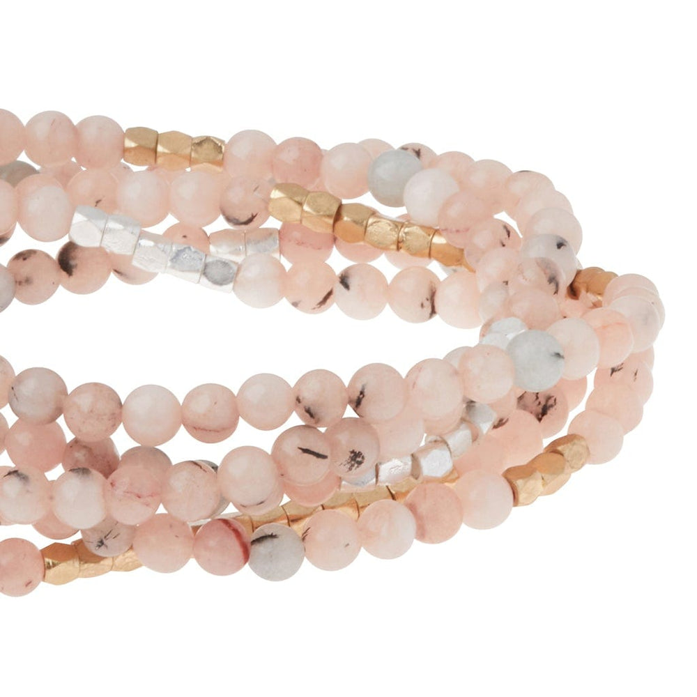 
                  
                    BRC Stone Wrap Bracelet & Necklace - Morganite/Black Tourmaline
                  
                