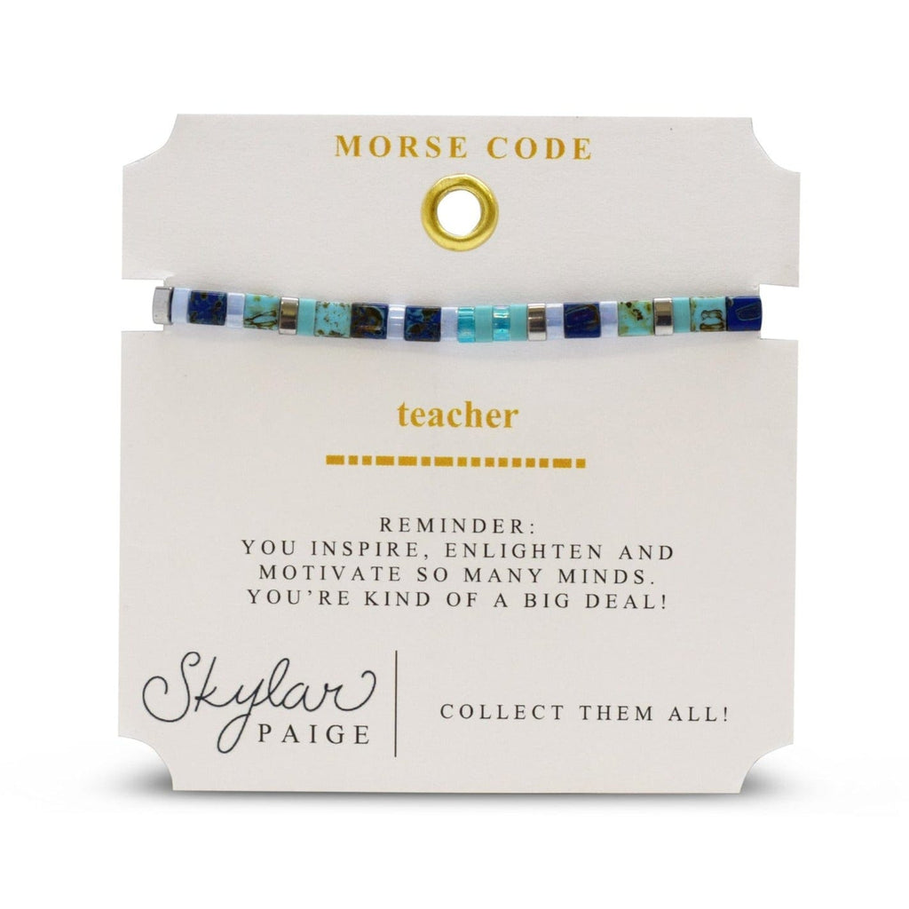 Dream - Morse Code Tila Beaded Bracelet – Dandelion Jewelry