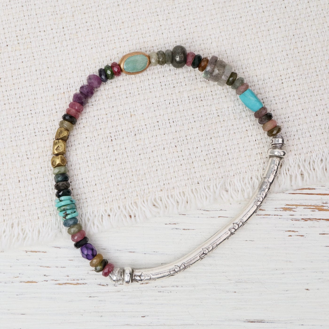 BRC The Catamount Silver Stretch Bracelet