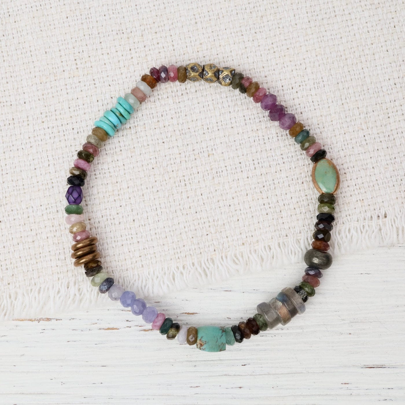 BRC The Catamount Tourmaline Stretch Bracelet
